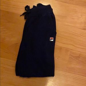 NAVY FILA SWEATS